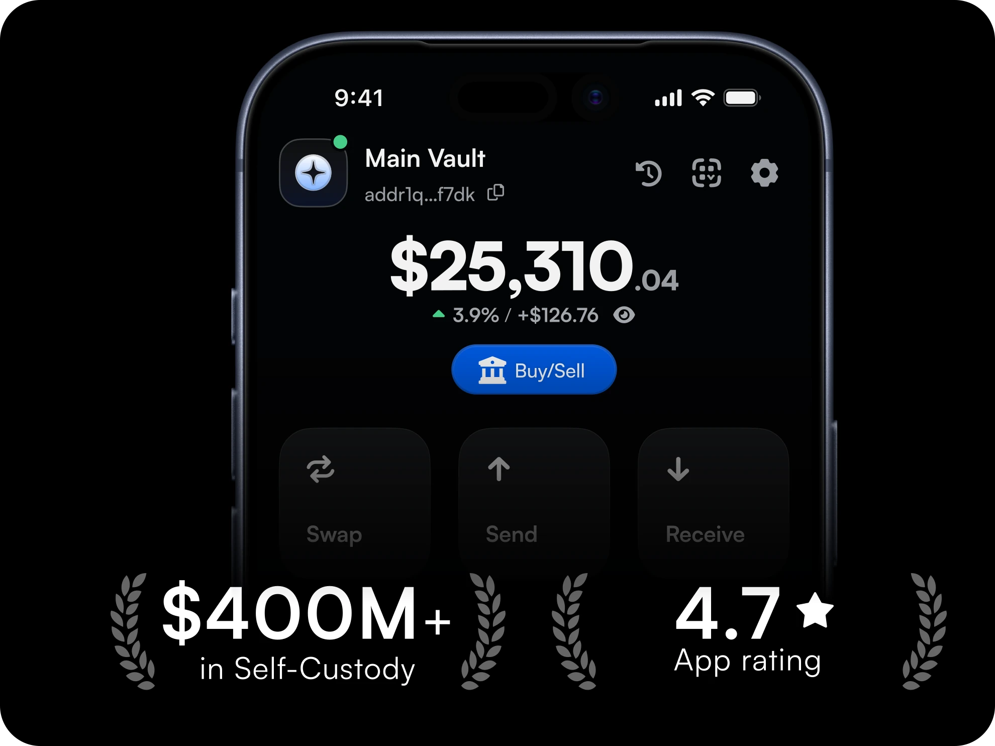 VESPR wallet portfolio view