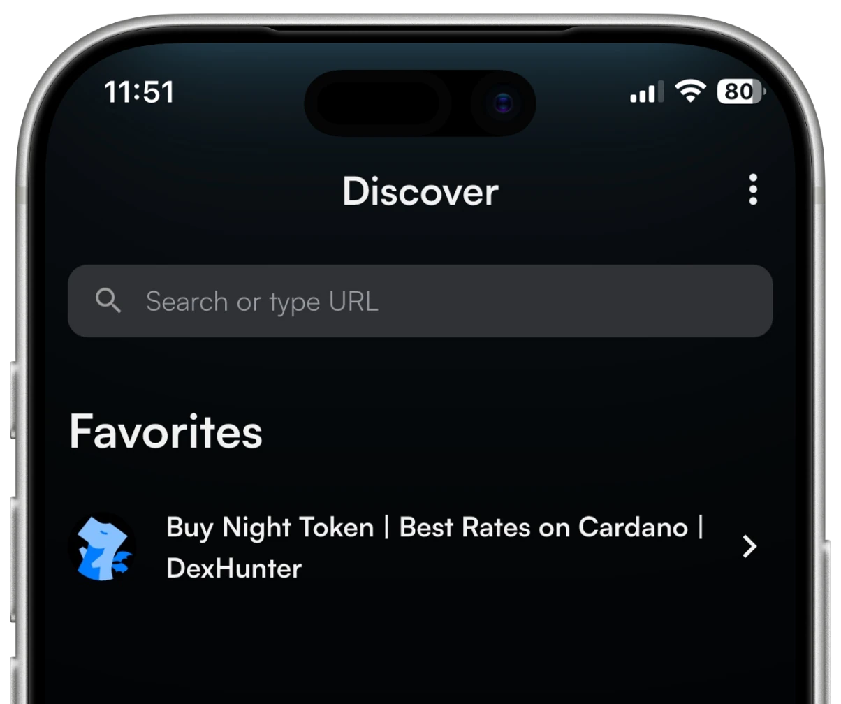 Built-in dApp browser
